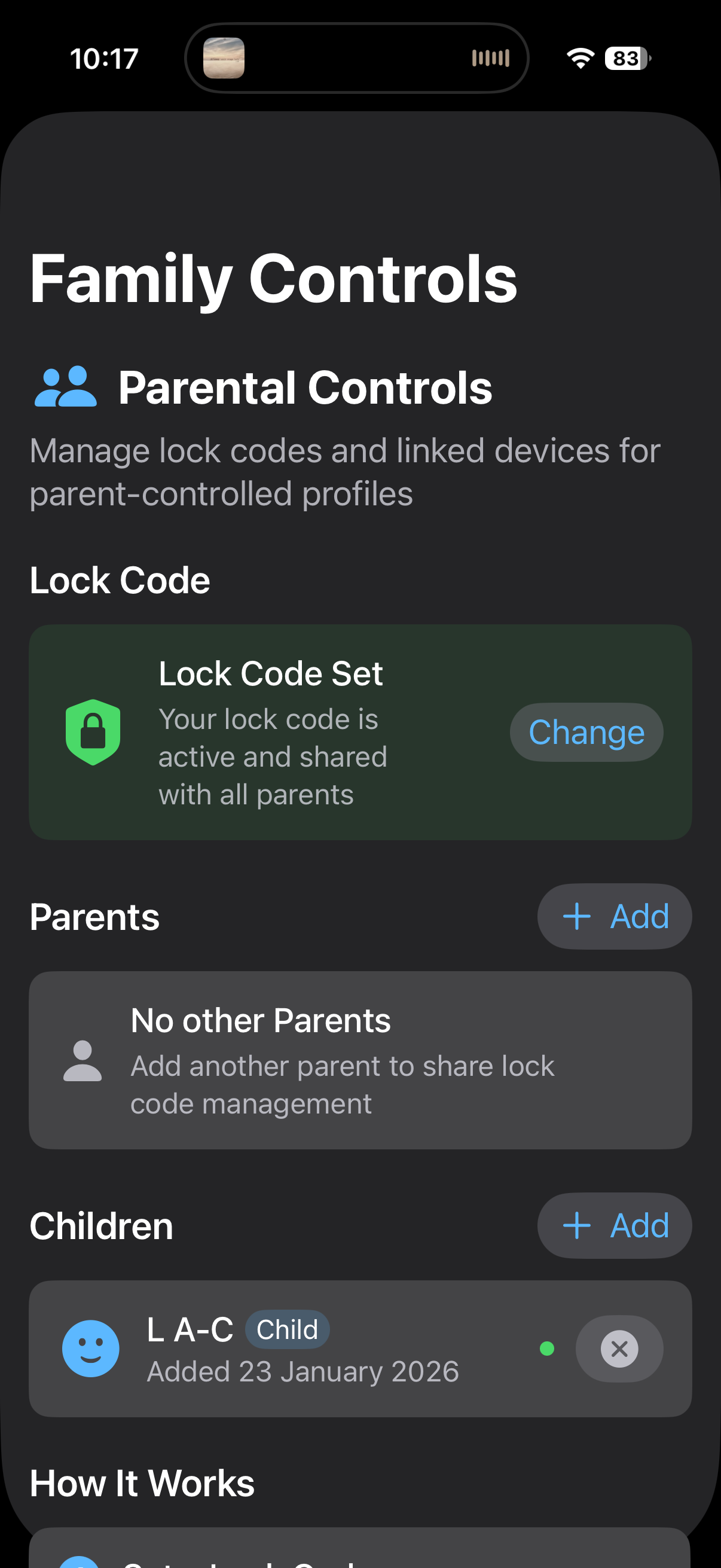 Family Foqos app showing Family Controls screen